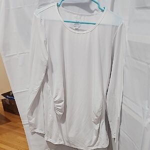 A New Day White Relaxed Long Sleeve Blouse